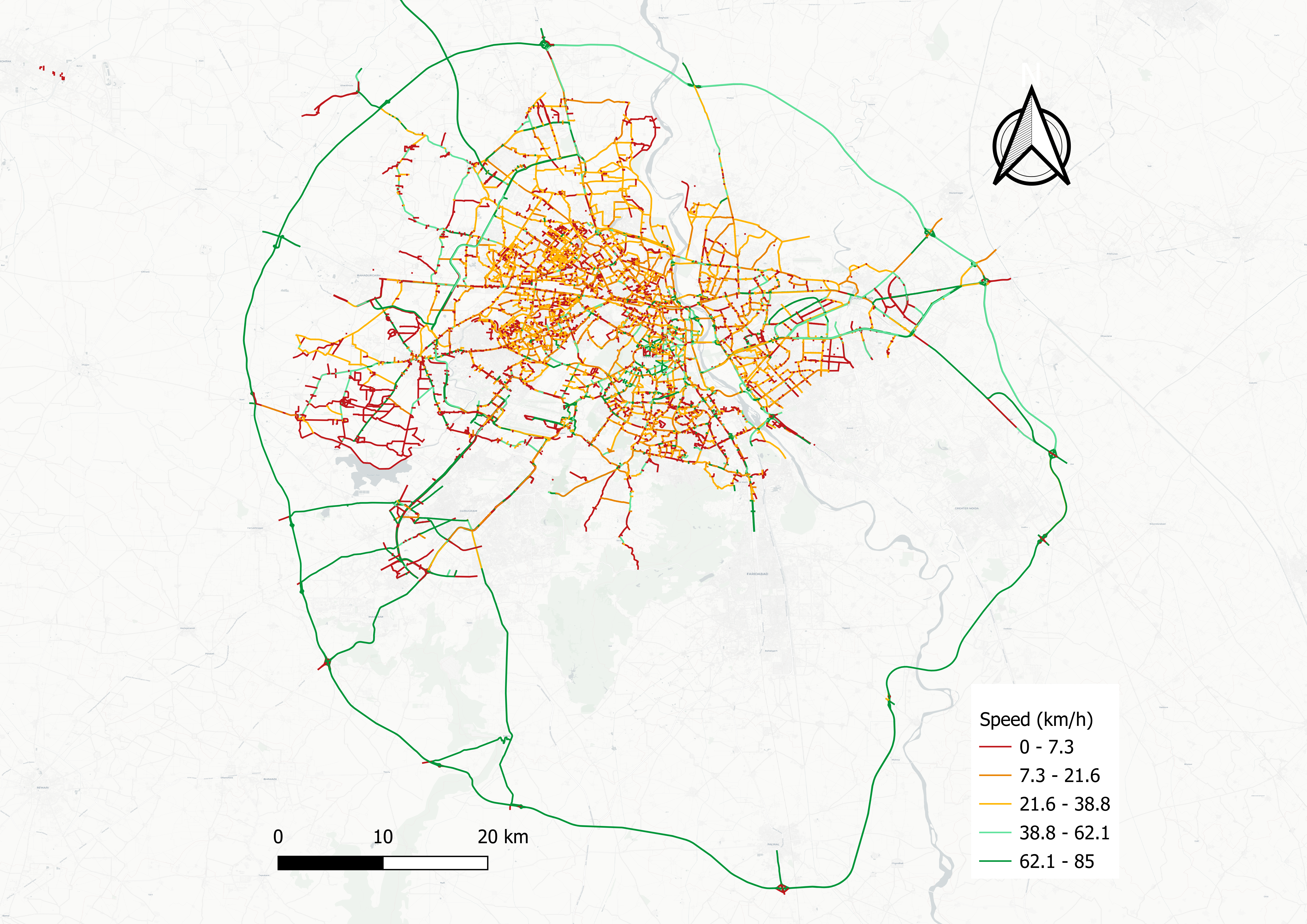 Delhi Metro Area Model